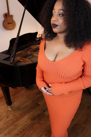 CURVY Kiarra Ribbed Maxi Dress