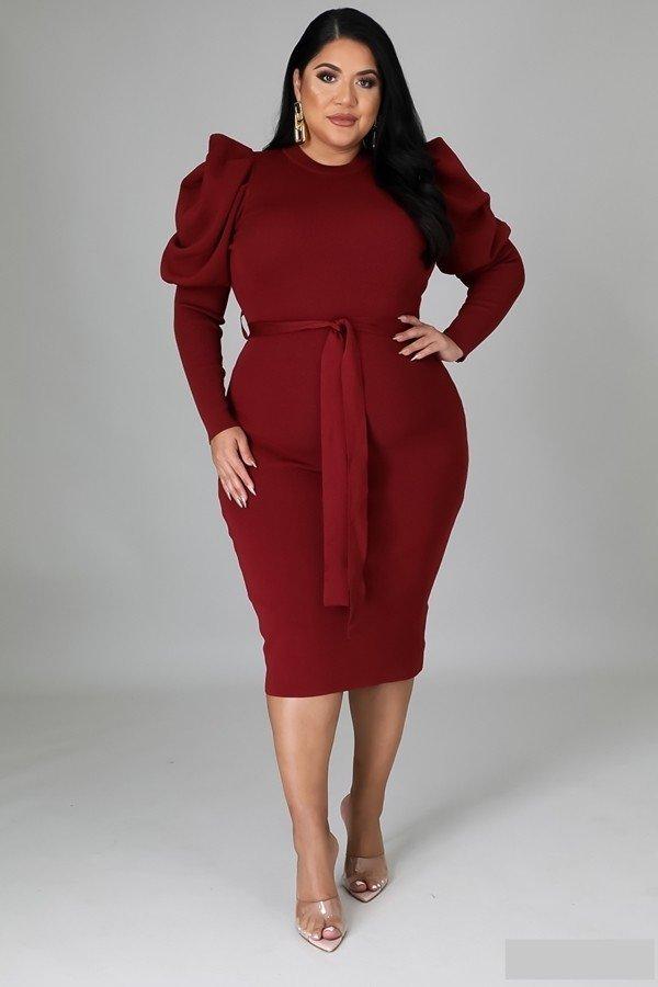 CURVY Karmyn Puff Sleeve Dress