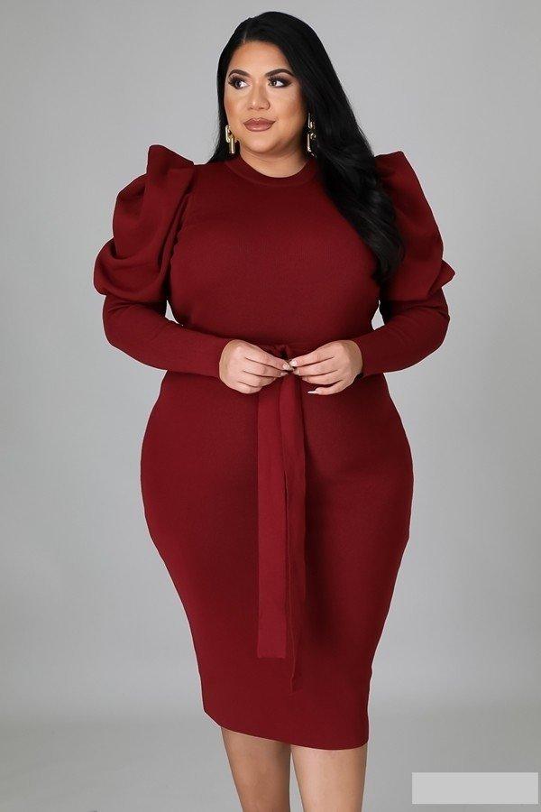 CURVY Karmyn Puff Sleeve Dress