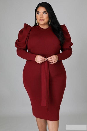 CURVY Karmyn Puff Sleeve Dress