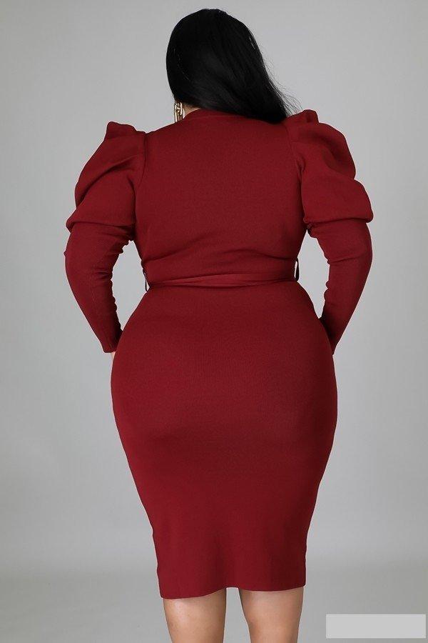 CURVY Karmyn Puff Sleeve Dress