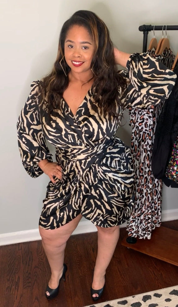 CURVY Michelle Animal Print Dress